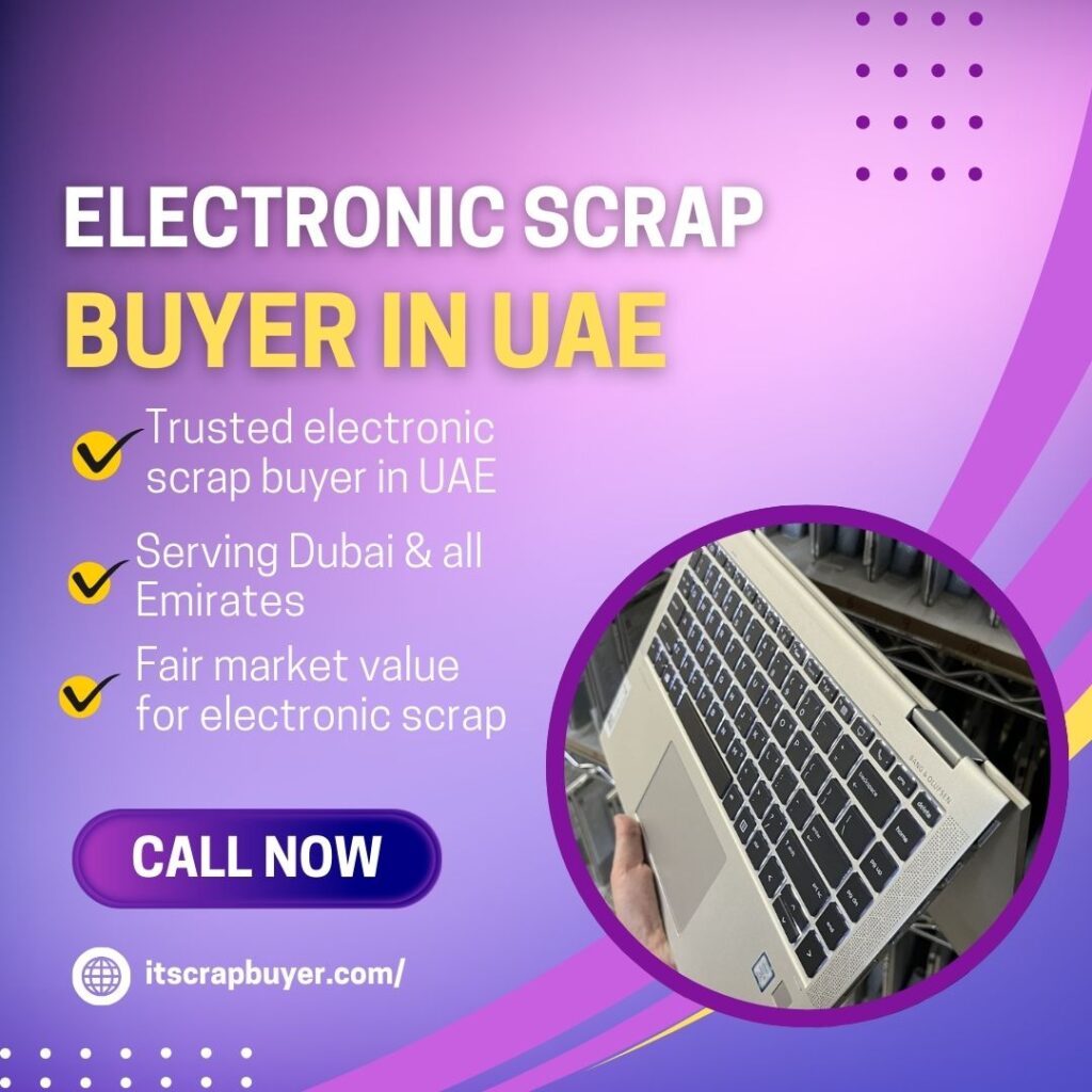 Electronic scrap buyer in UAE collecting IT equipment
